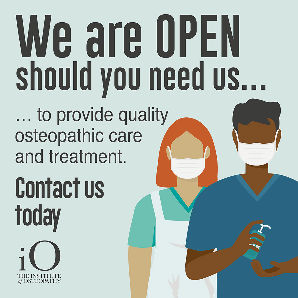Open for quality osteopathic care and treatment